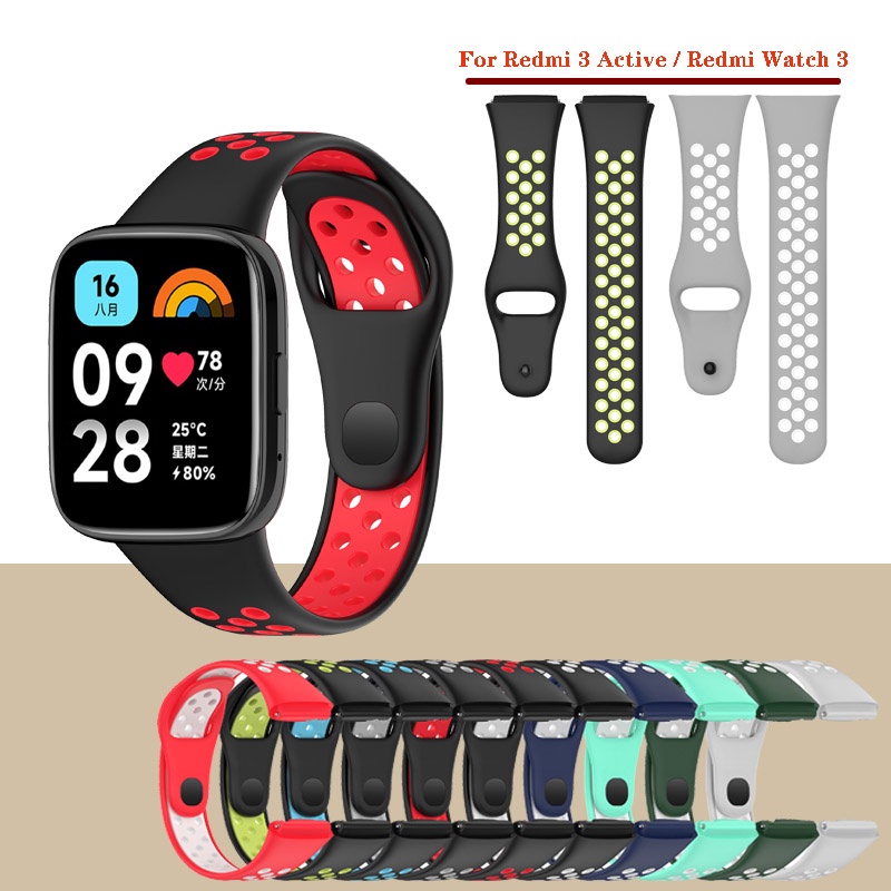 適用於 Redmi Watch3 Lite手鍊腕帶 紅米手錶 Redmi Watch 3 Active 新款運動矽膠錶帶