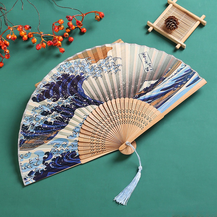 中國古典摺扇 古風扇子 表演 裝飾扇子 流蘇吊墜扇