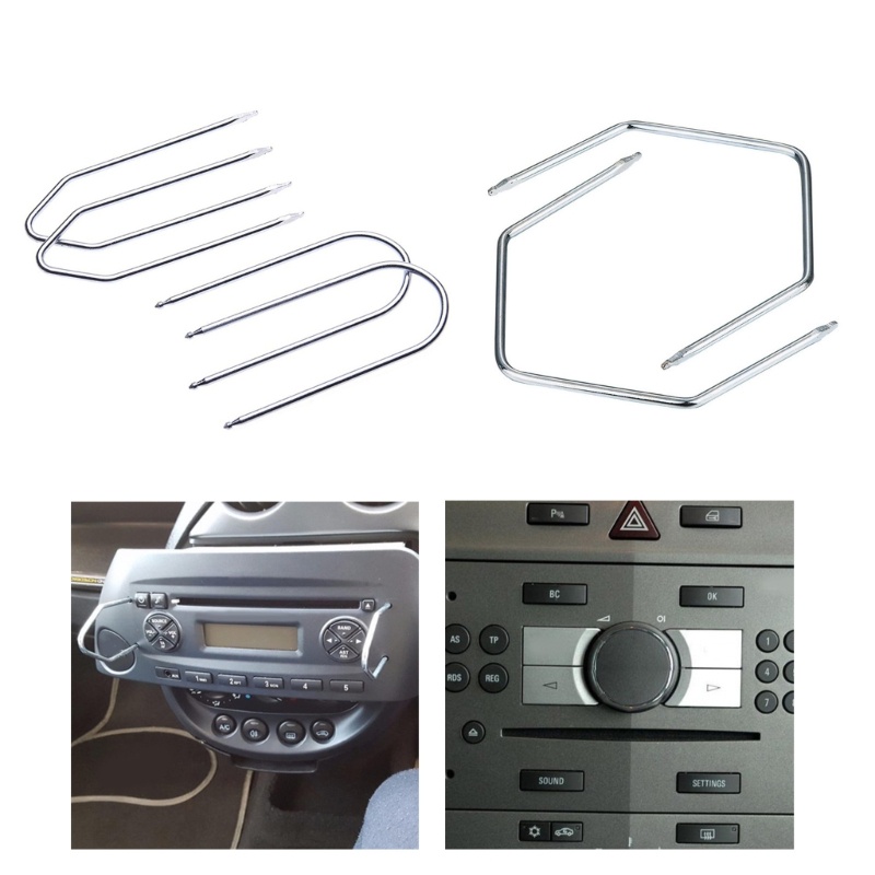 Edb* 汽車內飾收音機拆卸維修工具汽車立體聲拆卸工具實用