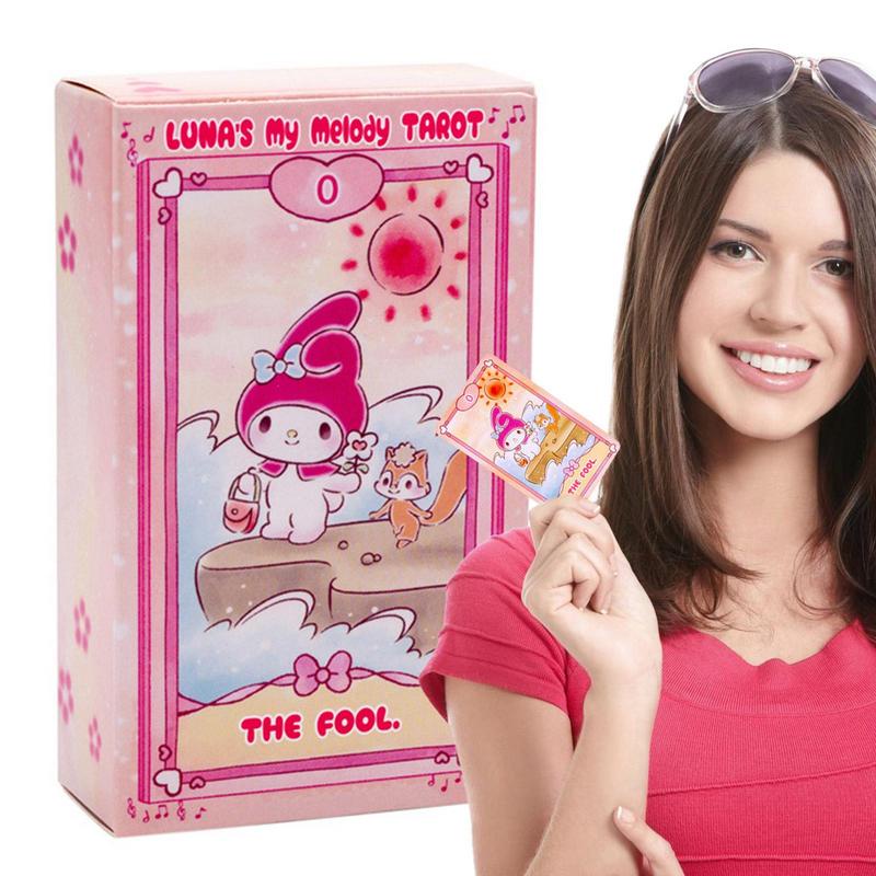 Luna's Tarot Deck Card 78 張牌棋盤遊戲甲板甲骨文卡片派對撲克牌家庭聚會棋盤遊戲男孩女孩
