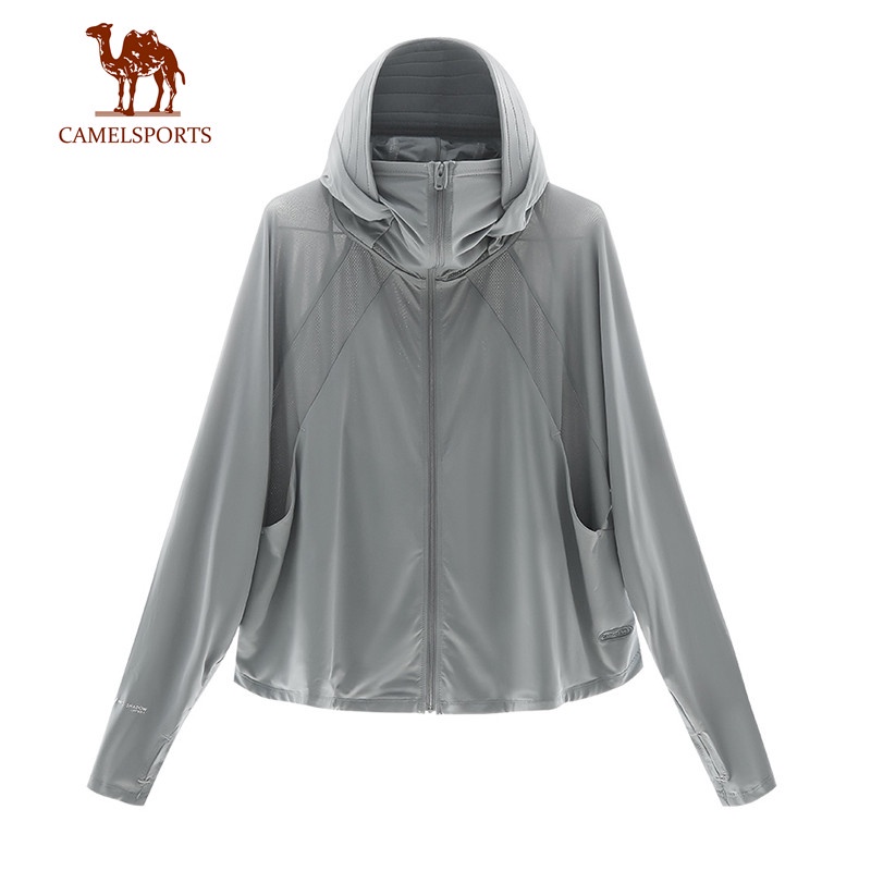 CAMEL SPORTS駱駝 防曬服 女夏季防紫外線UPF50冰絲薄款透氣外套