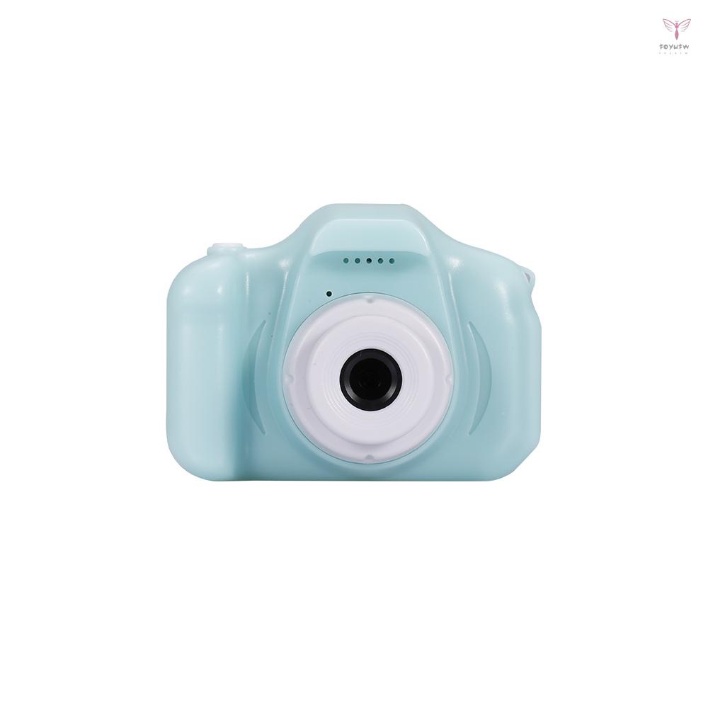 X2 迷你兒童相機 2 英寸高清彩色顯示屏可充電迷你相機攝像機可愛相機帶 32GB 存儲卡綠色