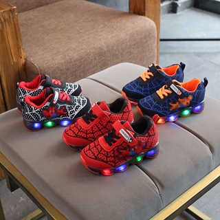 男女童運動鞋 新款韓版網布單鞋LED發光鞋 1-9歲兒童鞋 卡通百搭運動鞋 兒童休閒鞋