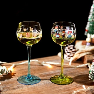 Alsace Style小人杯酒杯北歐Ins可愛水晶水杯香檳杯高腳杯