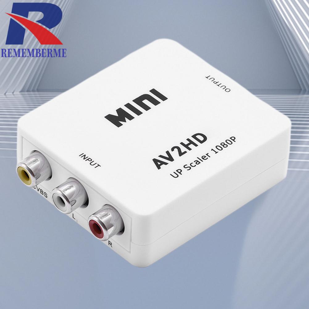 [rememberme9.tw] AV轉HDMI轉換器AV TO HDMI頻道轉接線監控機頂盒轉電視高清轉 接器