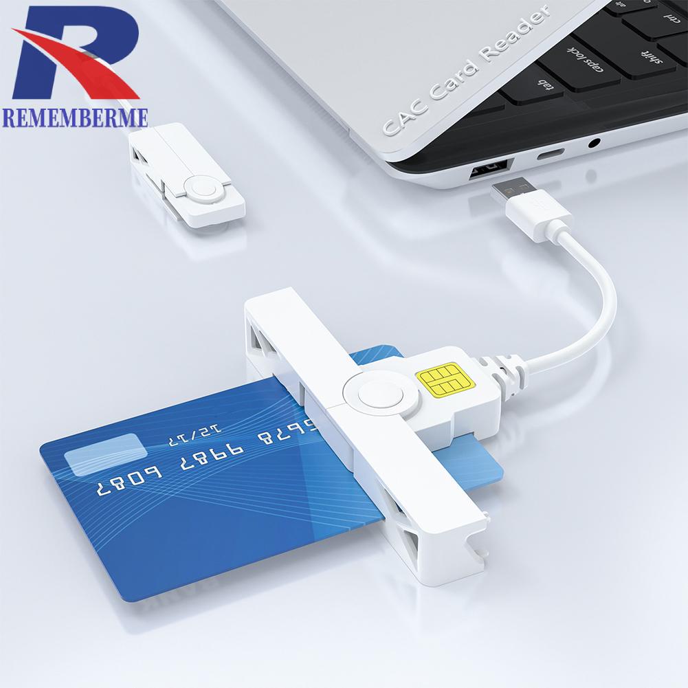 [rememberme9.tw] USB2.0帶線卡Smart讀卡器CAC銀行卡ATM報稅用Card Reader