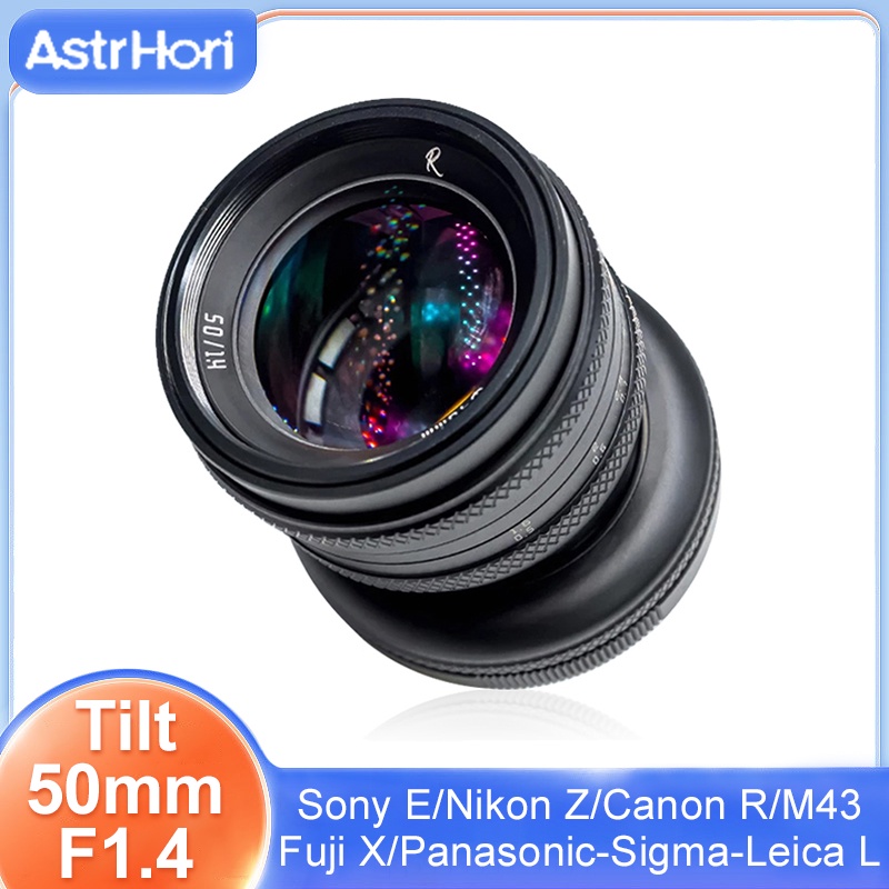 Astrhori 50mm F1.4 全畫幅傾斜換檔鏡頭手動對焦大光圈鏡頭適用於索尼 E 尼康 Z 佳能 R L M43