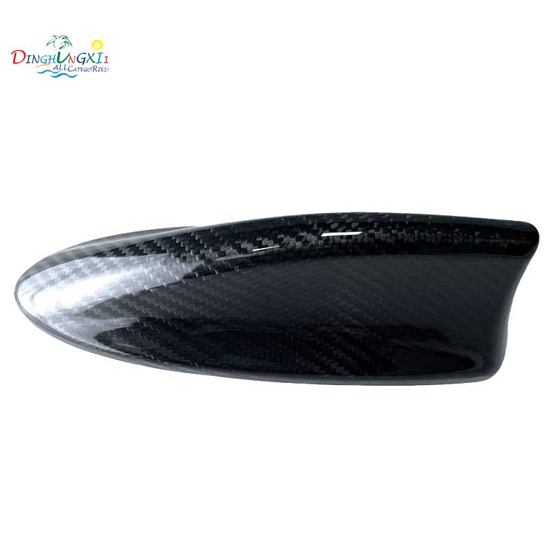 SUBARU 斯巴魯 WRX Impreza STI 2015-2019 汽車黑色真正碳纖維裝飾鯊魚鰭天線罩裝飾貼紙