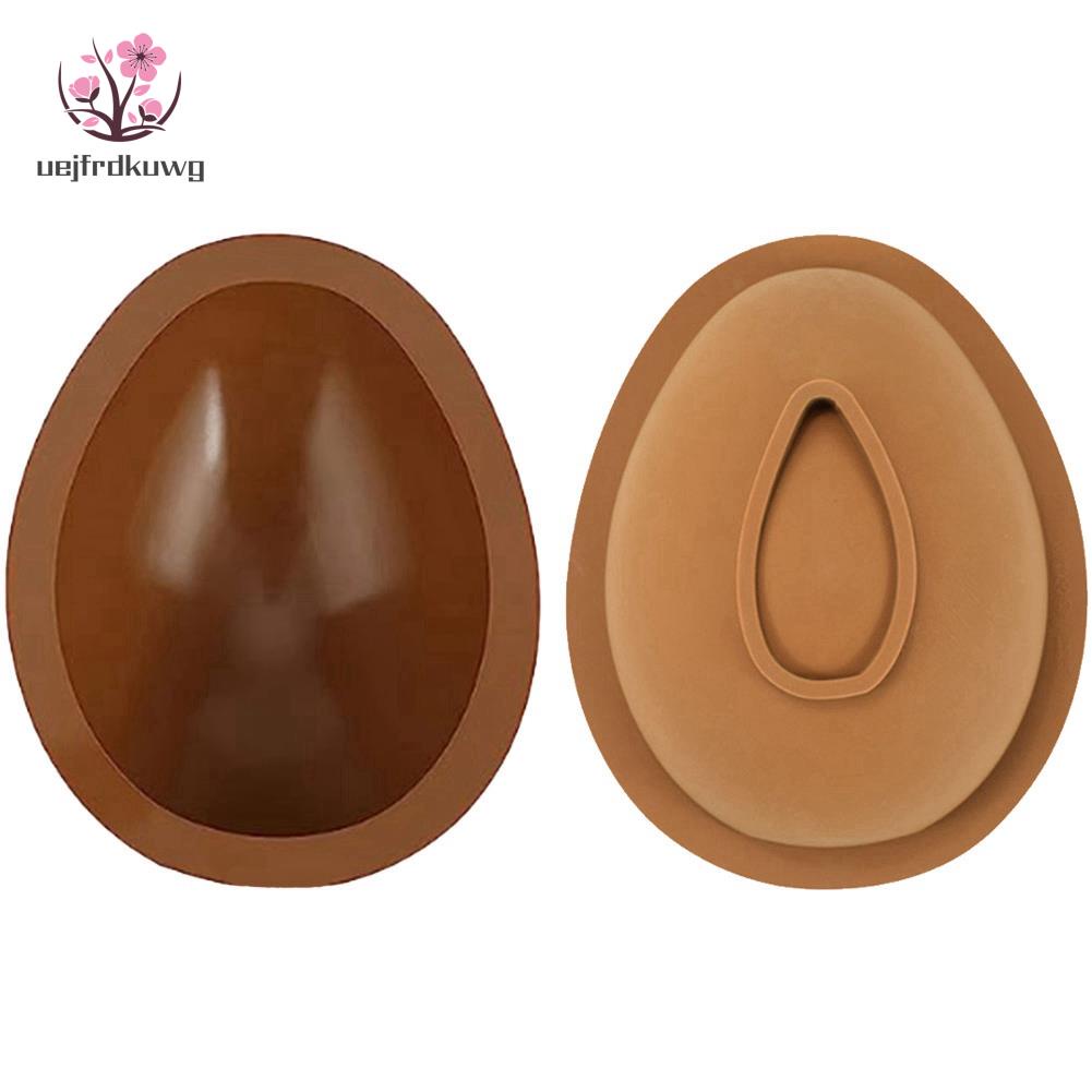2 件裝矽膠蛋模巧克力蛋模蛋模矽膠,蛋形復活節巧克力模具不粘蛋模