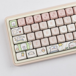粉紅豬鍵帽 MOA Profile 個性化鍵帽適用於機械鍵盤定制鍵帽套裝