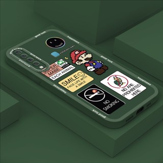 SAMSUNG 適用於三星 Galaxy A6 Plus A7 A9 2018 軟矽膠 TPU 可愛動漫馬裡奧設計手機殼