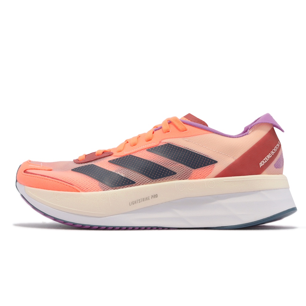 adidas 慢跑鞋 Adizero Boston 11 W 橘 厚底 愛迪達 女鞋 路跑 運動鞋 ACS GX6654