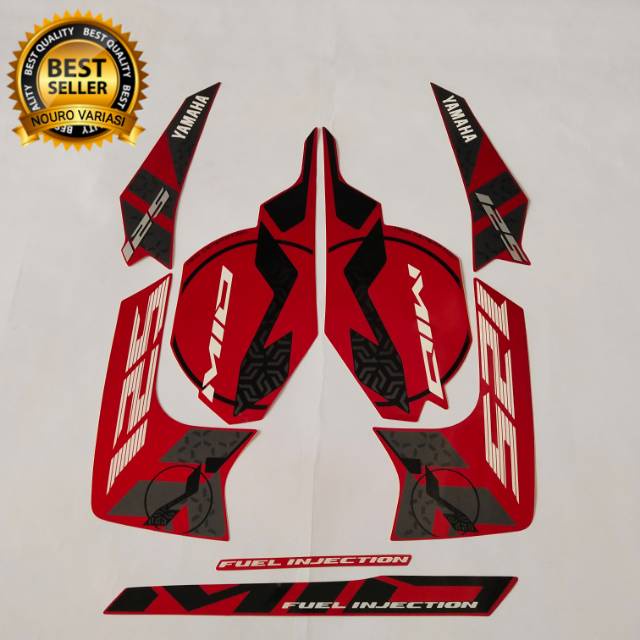 山葉 Merah 條紋 Yamaha Mio m3 miom3 125 2015 紅色清單車身最佳質量標準