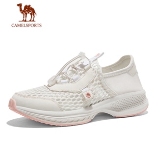 CAMEL SPORTS駱駝 女士戶外鞋 低幫網眼鞋薄款運動休閒鞋