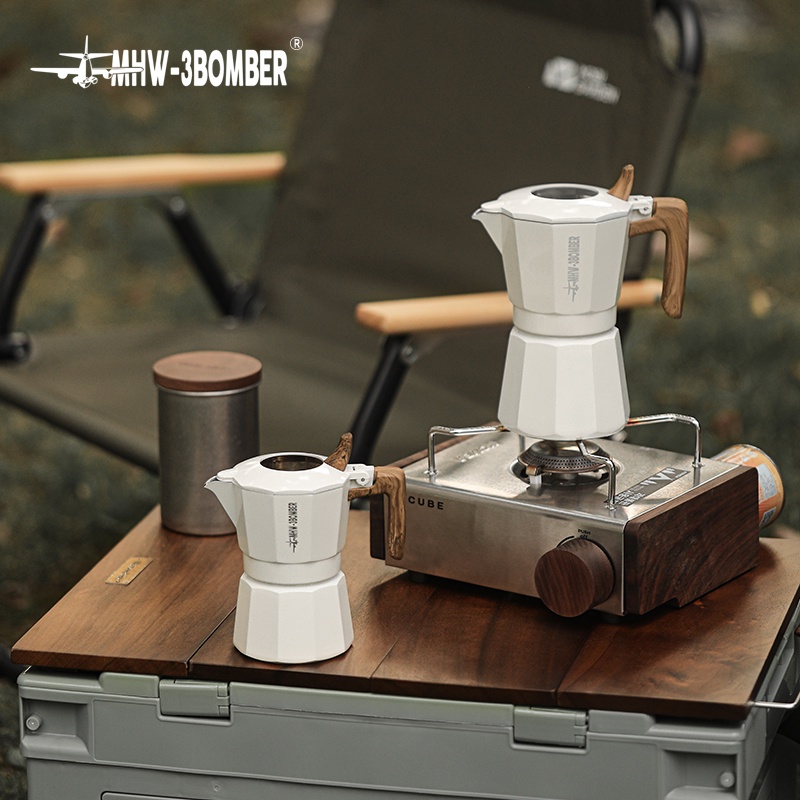 熱賣免運 MHW-3BOMBER轟炸機雙閥摩卡壺 意式濃縮咖啡壺家用煮咖啡戶外器具