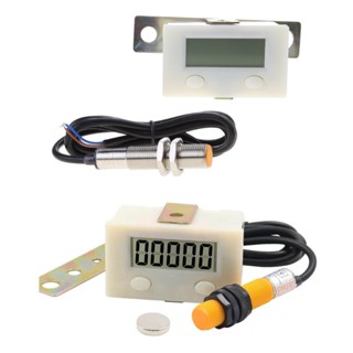 PCF* 5 位電子計數器 LCD 數字顯示 0-99999 磁感應軸