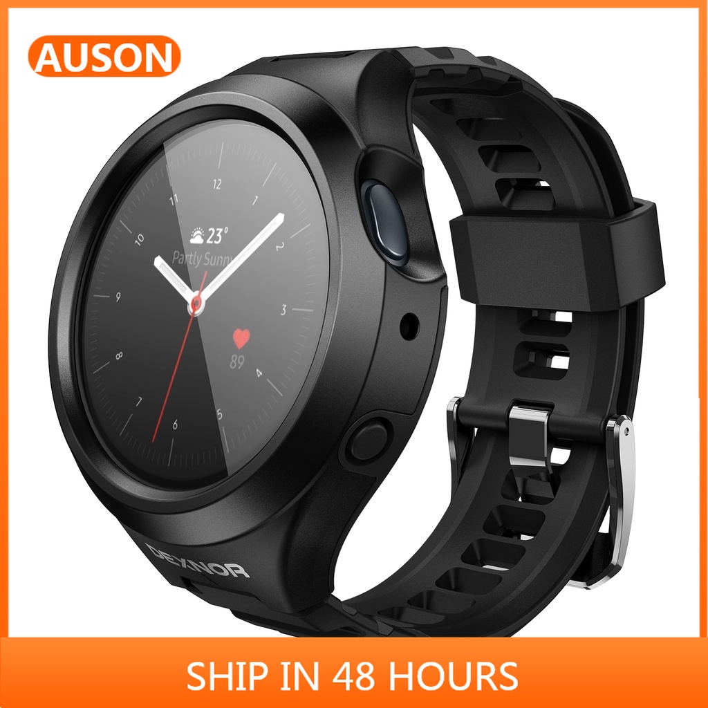 Dexnor 三星 Galaxy Watch Active 2 44 毫米手錶殼帶錶帶,[內置可調節錶帶和屏幕保護膜]