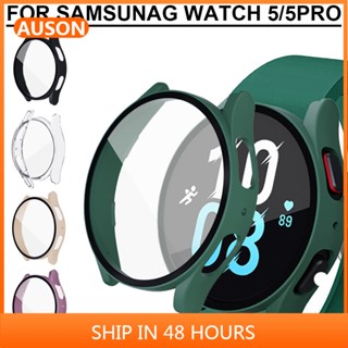 SAMSUNG 適用於三星 galaxy watch 5 保護膜帶鋼化玻璃的玻璃 + 外殼