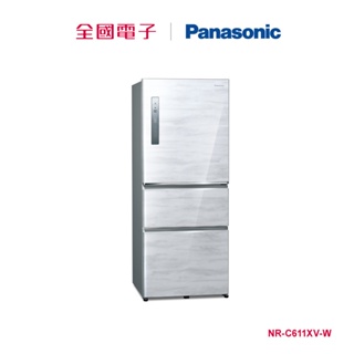 Panasonic 610L三門無邊框鋼板冰箱-白 NR-C611XV-W 【全國電子】