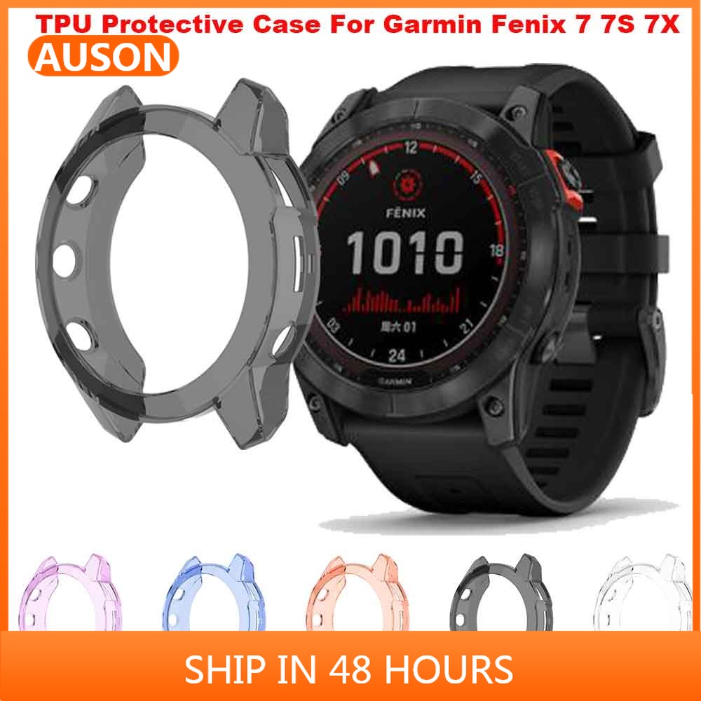 Garmin Fenix 7 7S 7X / Garmin Epix 智能手錶保護框蓋保險槓外殼配件的 TPU 軟保護套