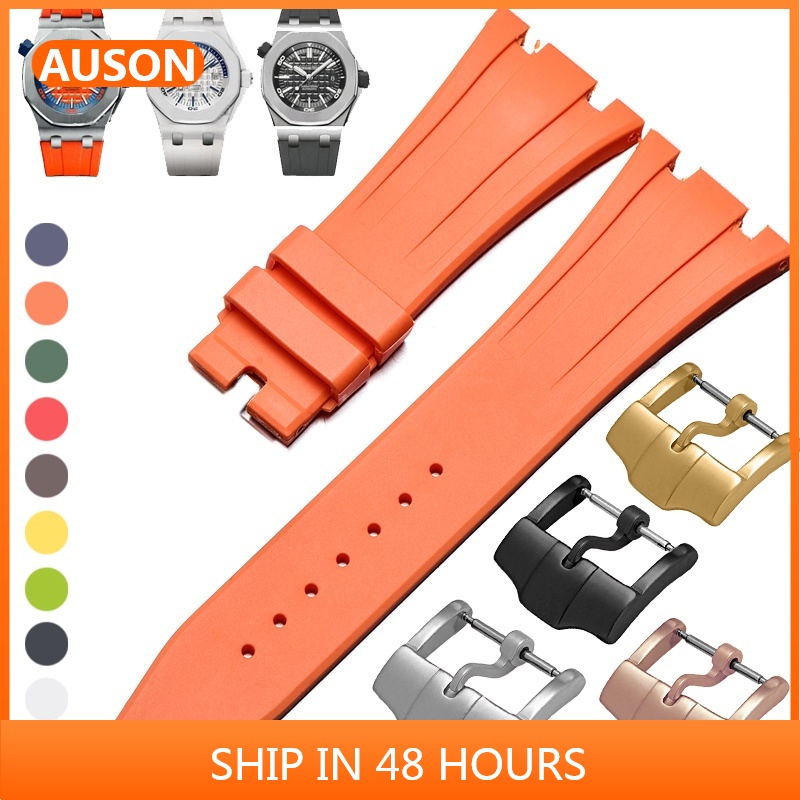 18 毫米實心不銹鋼手錶扣, 用於 AP 錶帶 27 毫米橡膠錶帶, 用於 GA2100 改裝表圈男士運動配件