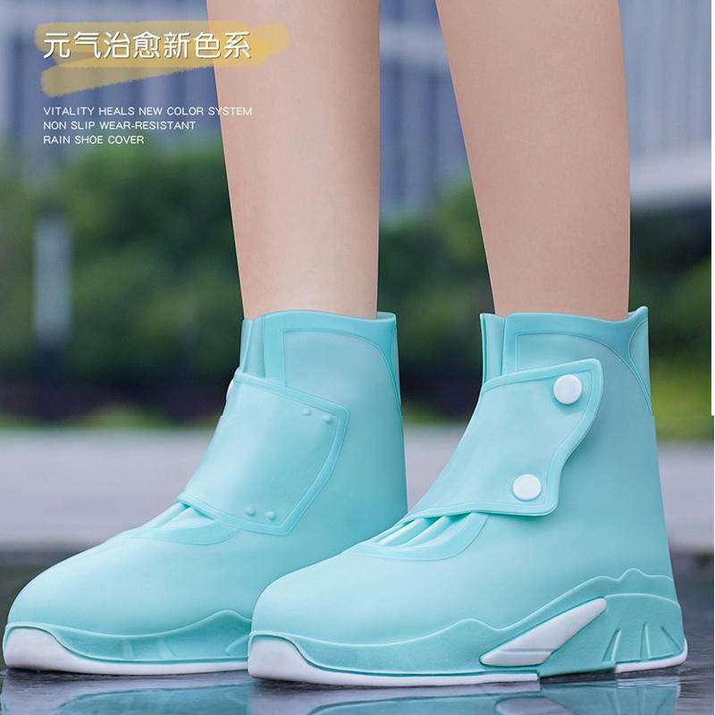 雨鞋套 女款鞋套 防水防滑套 雨靴 防雨套 鞋外穿 下雨 矽膠 加厚 耐磨 水鞋