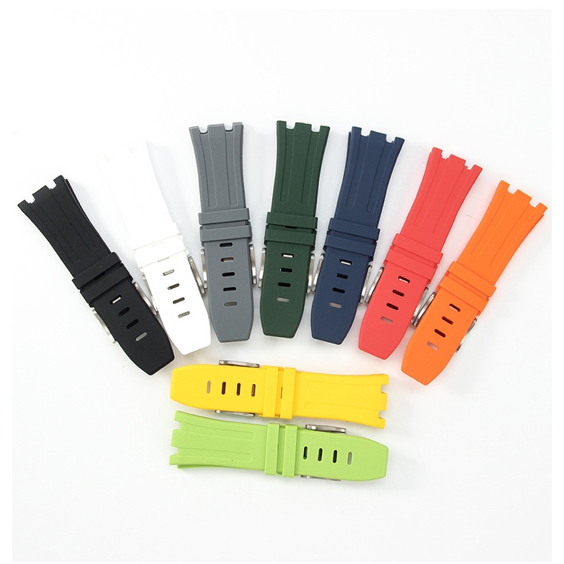 Ap Fit 15710 15703 橡膠 28 毫米錶帶的手錶橡膠錶帶時尚顏色(僅錶帶無手錶無錶帶扣)