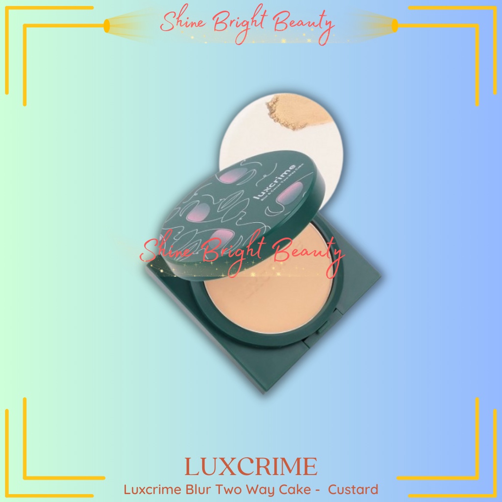 Luxcrime Blur Cover 兩用蛋糕在蛋奶凍粉底 luxcrime 病毒 BPOM