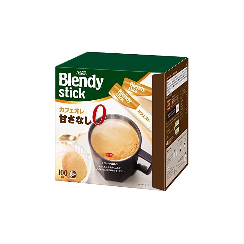 AGF Blendy 棒状咖啡（无甜味）100 件 [棒状咖啡] [不加糖