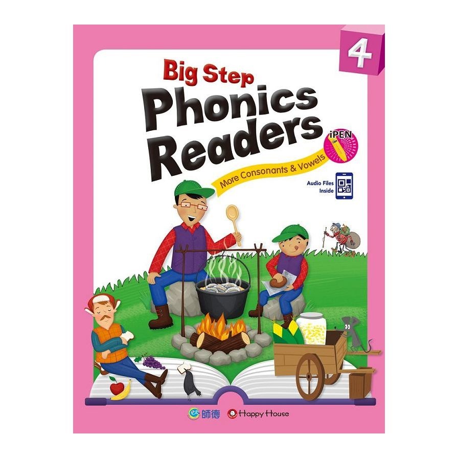 Big Step Phonics Readers(4)(附全書音檔QR CODE)(支援iPEN點讀筆)(Happy Content) 墊腳石購物網