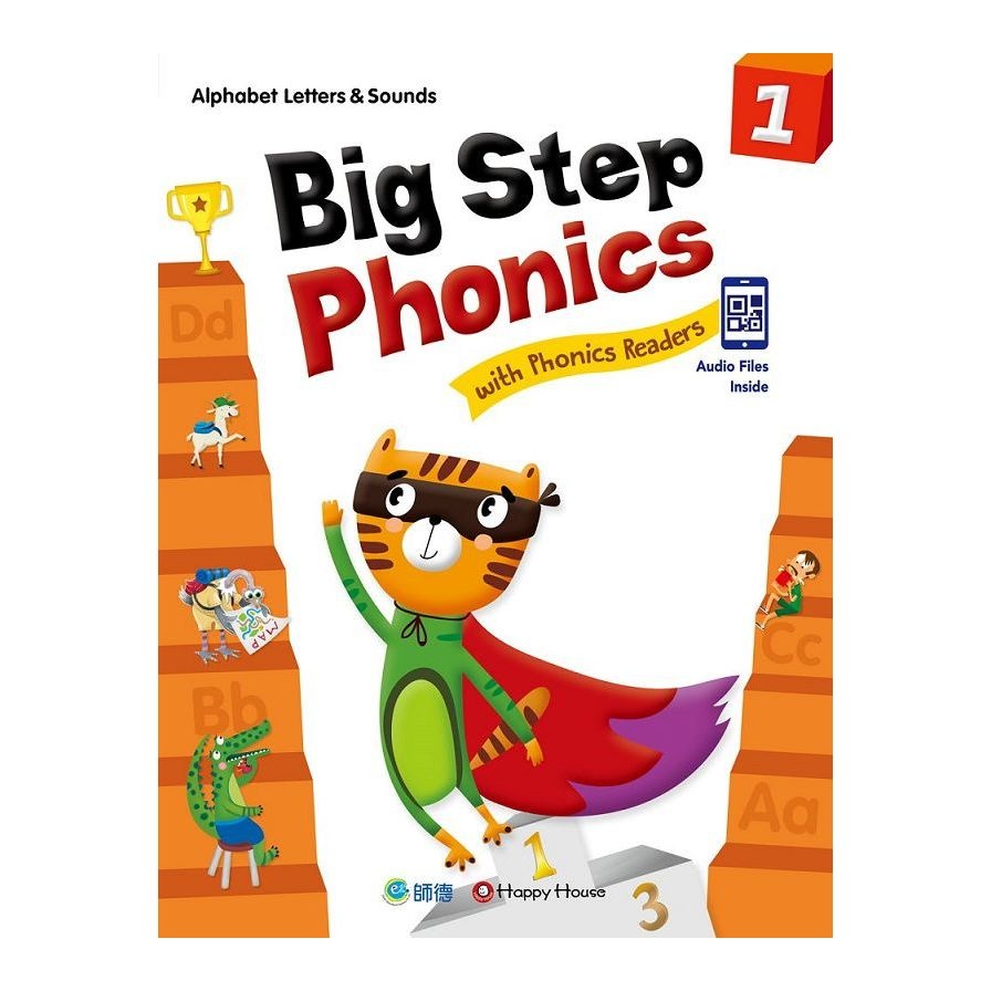 Big Step Phonics with Phonics Readers(1)(課本+練習本+線上資源)(附QR CODE音檔隨掃即聽)(Happy Content) 墊腳石購物網