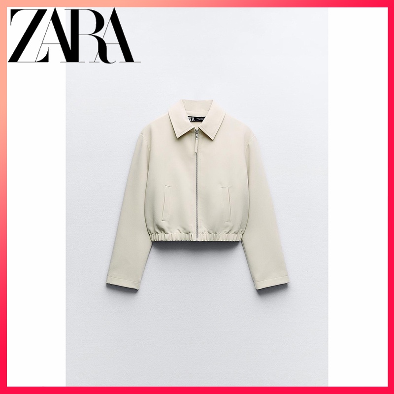 Zara 新款女式襯衫式飛行員夾克