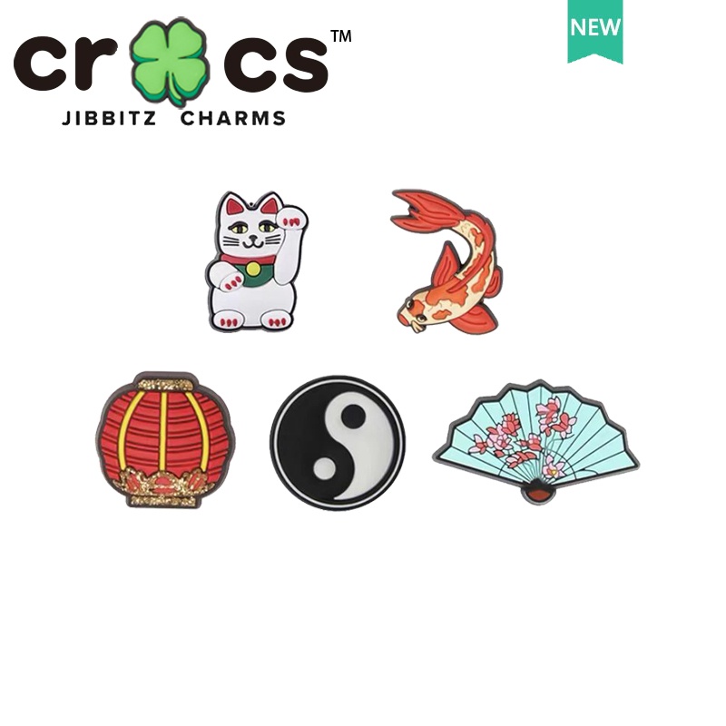 jibbitz crocs 鞋釦 洞洞鞋配飾   貓咪 錦鯉 太極 可愛裝飾釦 charm crocs