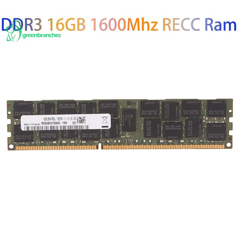 Greenbranches1 DDR3 16GB 1600Mhz RECC RAM PC3-12800 內存 240Pi
