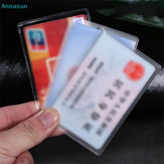 Annasun 10 件 PVC 透明卡套保護信用卡防水卡包 HG