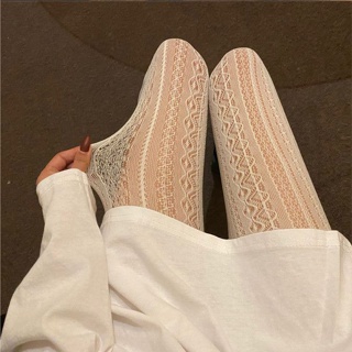 性感蕾絲連褲襪 防勾絲襪子 雕花鏤空塑形美腿長襪 網紅打底襪