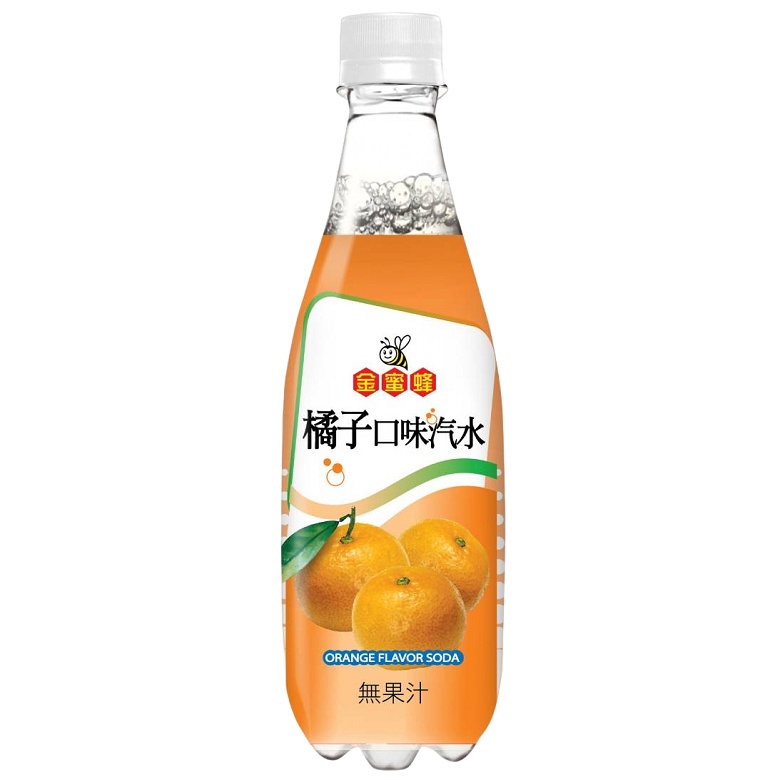 金蜜蜂 橘子口味汽水(500ml/罐)[大買家]