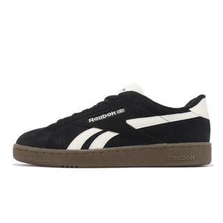 Reebok 休閒鞋 Club C Grounds UK 黑 白 膠底 復古 男鞋 女鞋 【ACS】 100033053