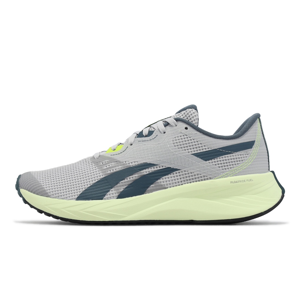 Reebok 慢跑鞋 Energen Tech Plus 灰 藍 綠 回彈中底 路跑 男鞋【ACS】 100033976