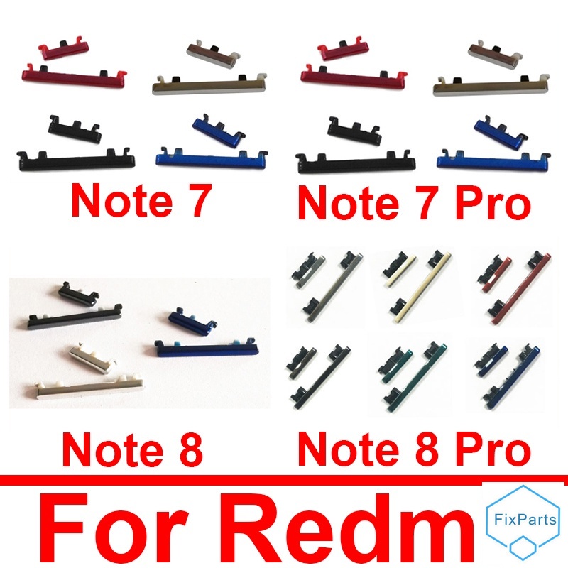 REDMI XIAOMI 小米紅米 Note 7 Pro 音量鍵 + 電源開關按鈕紅米 Note 8 Pro 電源音量側