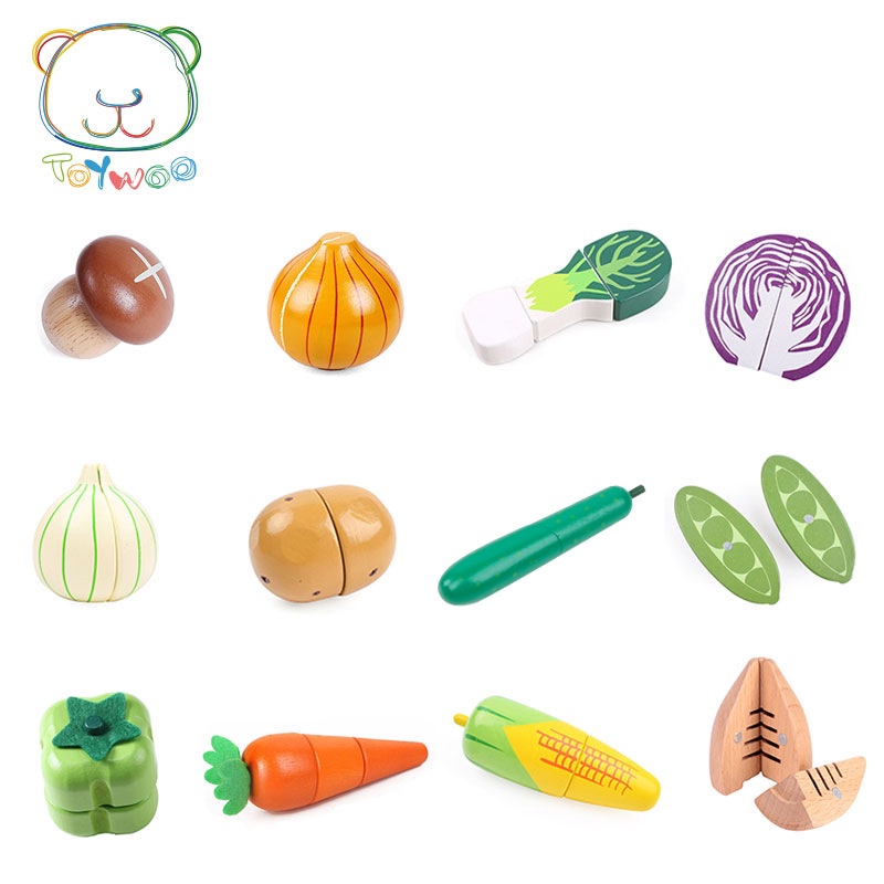 【新品】蔬菜切切看 兒童木製玩具 過傢傢磁性切切樂玩具單賣