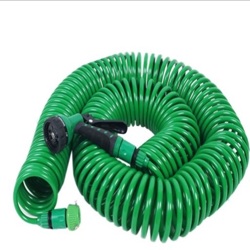 店長推薦 15米EVA花園伸縮彈簧管 花園塑料水管 多功能洗車噴水槍