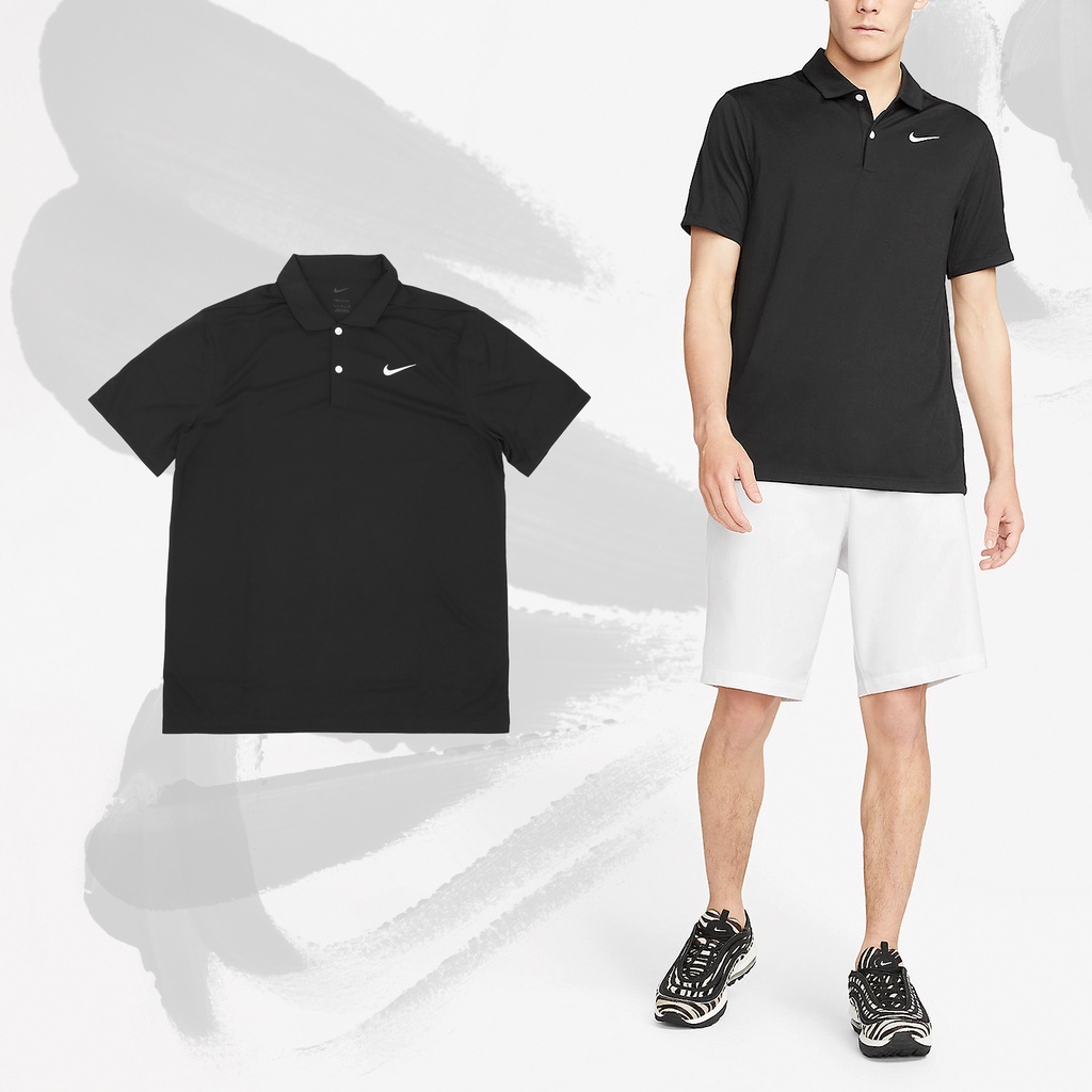 Nike 短袖 Golf Polo衫 男款 黑 高爾夫 基本款 小勾 速乾 透氣 【ACS】 CU9793-010