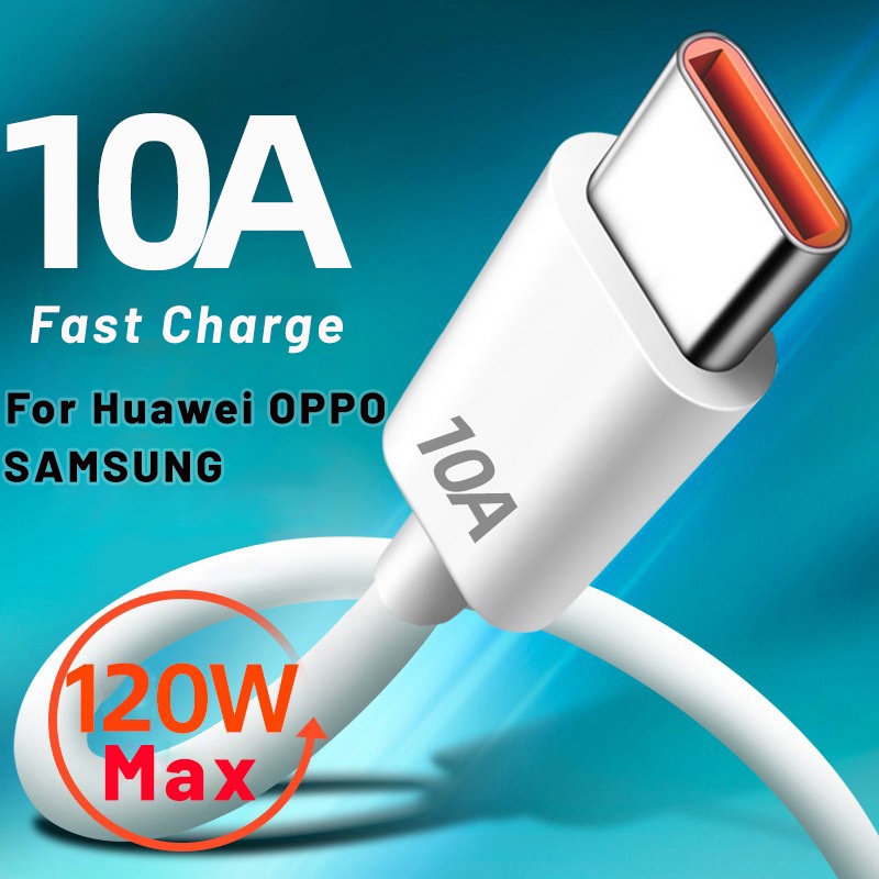 SAMSUNG XIAOMI 10a USB C 電纜 120W C 型快速充電線適用於華為 Mate 50 Honor
