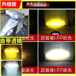 風100小盤h6魚眼led燈炮 SYM三陽機車風100聚光版led燈 LED魚眼大燈 LED魚眼機車大燈 LED小盤大