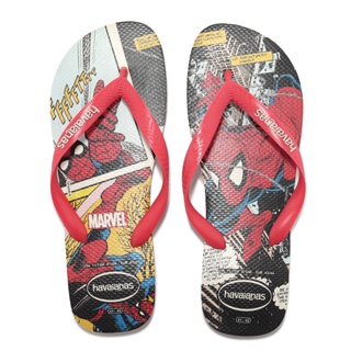 Havaianas 拖鞋 Top Marvel Classics 蜘蛛人 黑 紅 男鞋 ACS 41470128813M