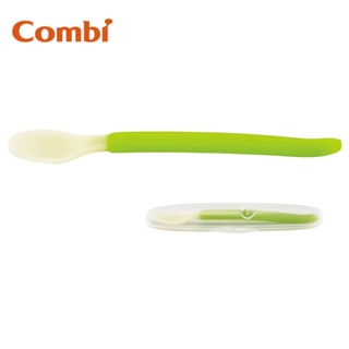 【Combi】優質軟匙餵食匙（綠）