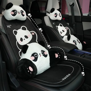 【現貨秒發】 可愛卡通熊貓頭枕舒適四季汽車2025 MRQD