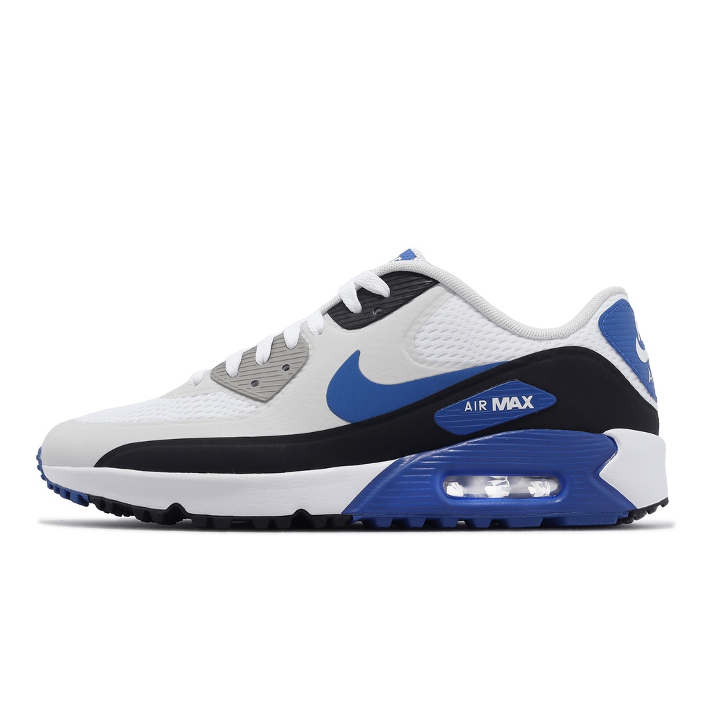 Nike 高爾夫球鞋 Air Max 90 G TB Golf 白 黑 藍 防水鞋面 男鞋 高球 DX5999-141