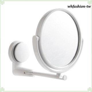 [WhfashionTW] 壁掛式化妝鏡,6 英寸單/雙面化妝鏡,適用於圓形浴室配件